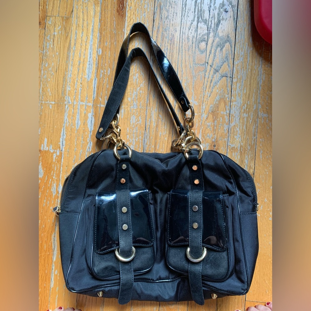 Roberto Cavalli nylon handbag
